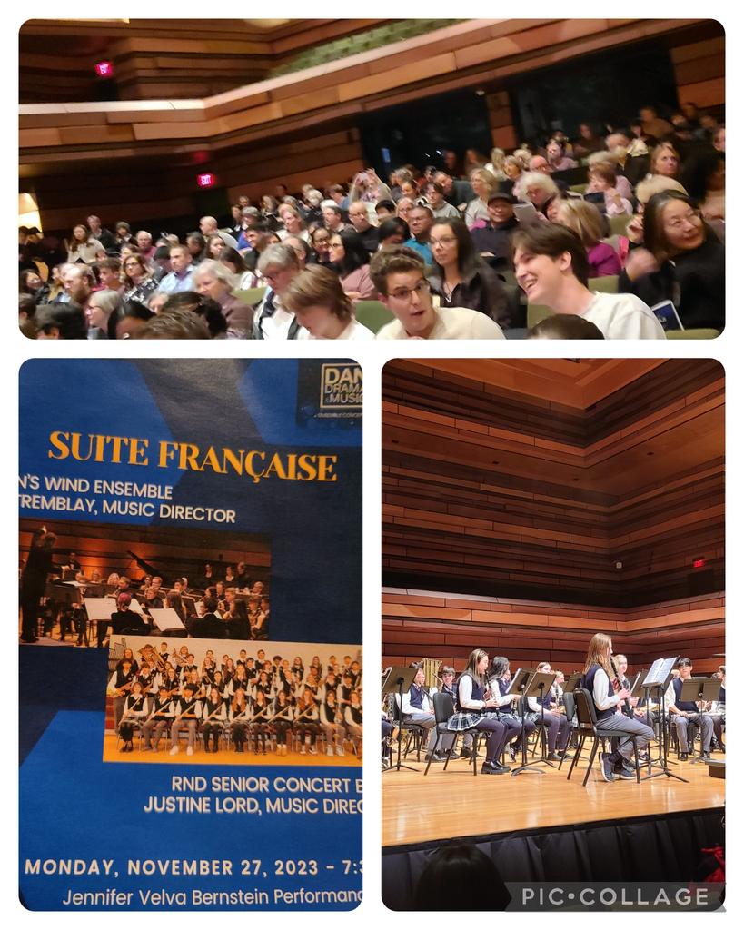 RegiNotreDame's tweet photo. Bravo @RNDBands! Amazing concert with Queen's Wind Ensemble at the Isobel tonight https://t.co/xR9Ailt6SX