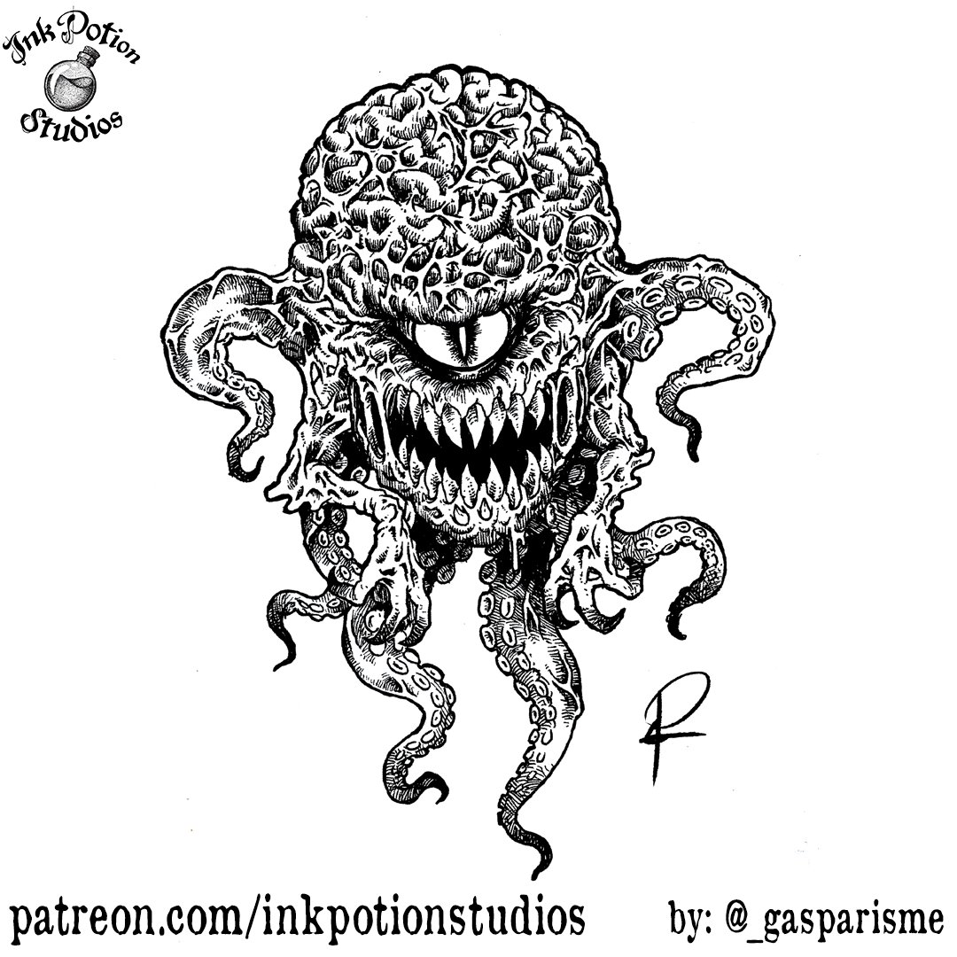 The light, the promise of Sa... Salvation?  

In November, Ink Potion Studios explores the darkest nights, the most dangerous dungeons and reveals the most hideous creatures.  

Art by: <a href="/Gasparisme/">Gasparisme</a>

patreon.com/inkpotionstudi……

#dndart #rpgart #rpg #TTRPGs #Patreon #osrs