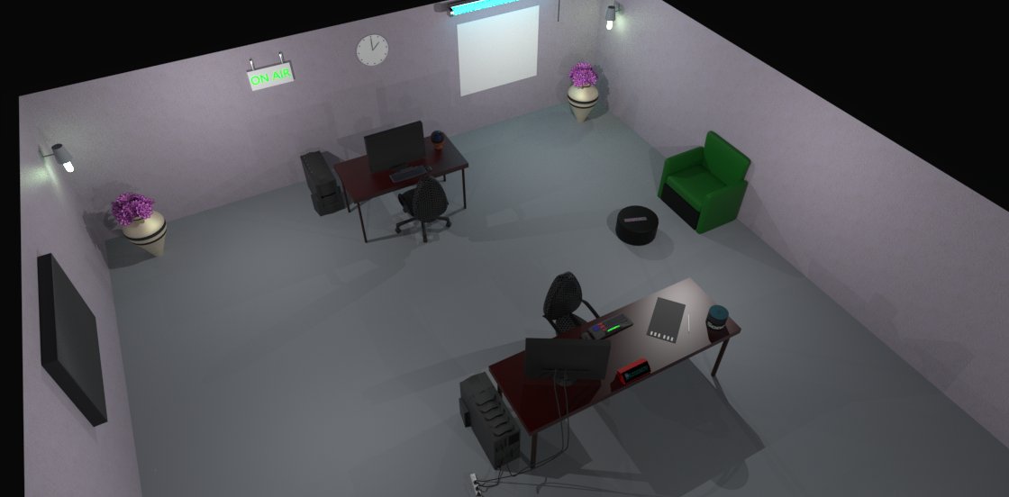InfernoArtsProd's tweet photo. #3d #render for #friend. This #project was about how she saw her #studio in the future. This #scene will also be featured in our short #film projects. Hope her studio dream comes true. Her ideas of what she wanted us to #model and also where to place them if great. https://t.co/2lchKkck5G