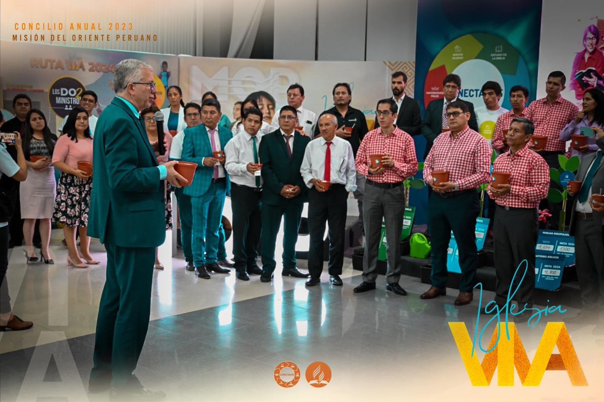 Todos comprometidos con un solo objetivo 
#Conectados con la Misión a través de nuestros énfasis: 
Estudio de la biblia, Grupos pequeños, Parejas Discipuladoras, Bautismos, Mayordomos fieles y Nuevas iglesias

#ConcilioAnualMOP
#IglesiaViva