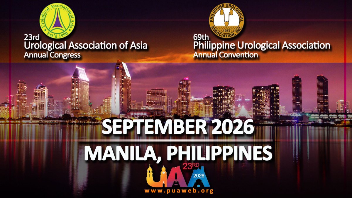 2026 Urological Association of ASIA (UAA) Annual Congress Manila Start out planning your exploration &amp; indulgence of our 7,641 Islands filled w: beautiful &amp; vibrant cities, world renown beaches &amp; landscapes, sumptous delicacies &amp; incomparable hospitality of ever smiling Filipinos