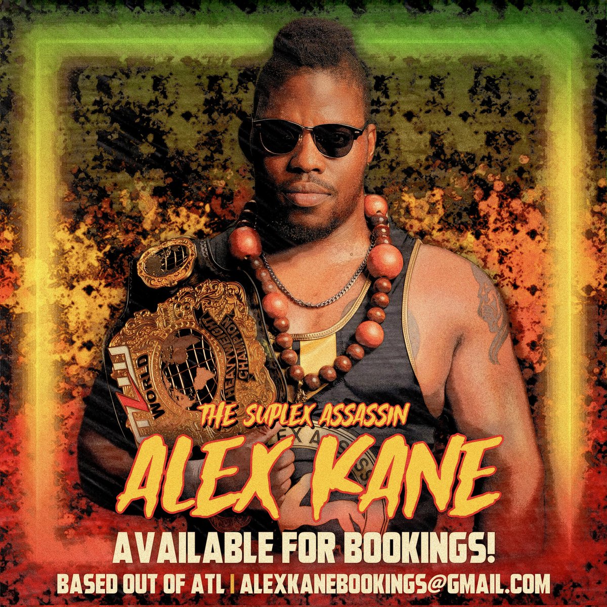 BomayeBrotha's tweet image. It's your boy, "The Suplex Assassin," Alex Kane, the King of throwing these Heaux's around the ring! 🤼‍♂️💥 I'm looking to fill up 2024 with lots of new and exciting places and match ups. Hop on the Kane Train today, and let's get this work! #BookMeNow #ProWrestling #Bomaye