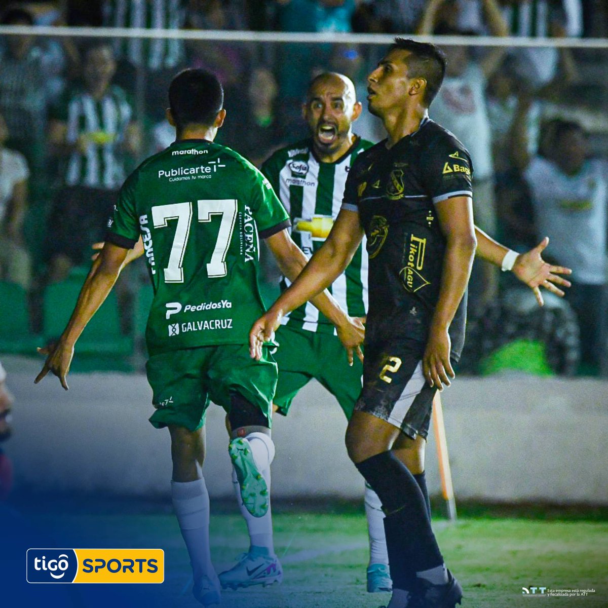 TigoSportsBol's tweet photo. #TigoSportsBolivia 🚨

✅ Oriente Petrolero ganó la primera de las tres batallas que le queda en la temporada para consolidar la permanencia, venció 1-0 a Vaca Díez ⚔️. Acá te dejamos las mejores postales del partido jugado en el Tahuichi 🏟️📸. https://t.co/Oso9yuSPSv