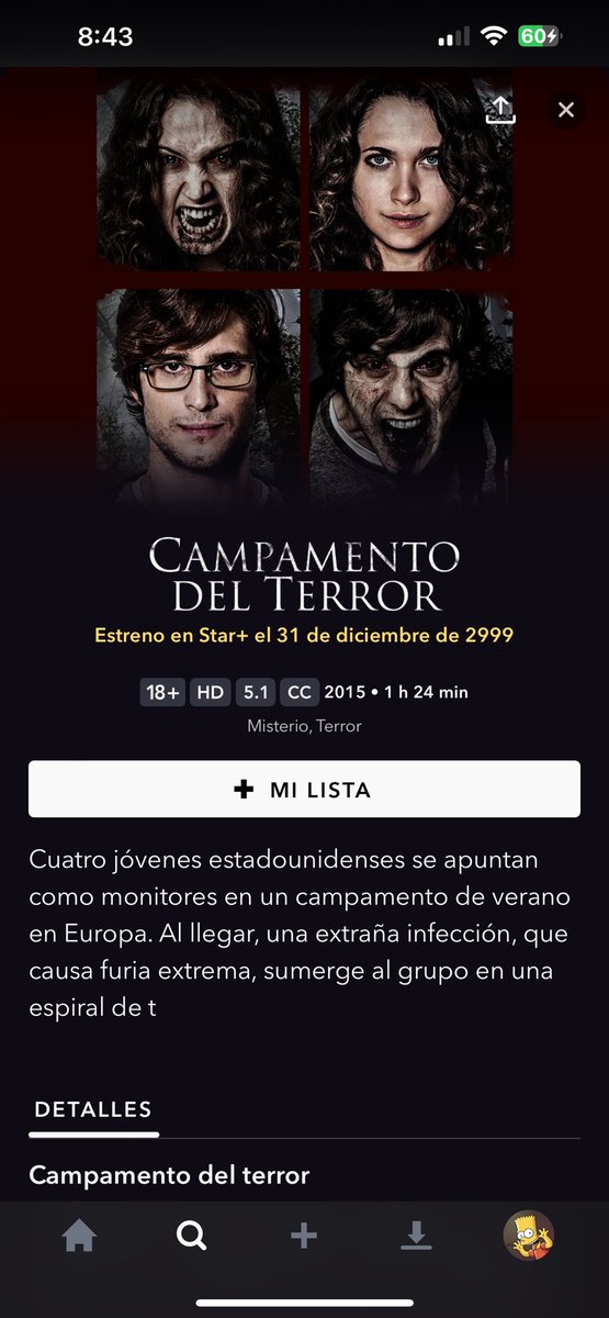 gramir83's tweet photo. @starplushelp @StarPlusLA no chinguen…está claro que no me va a alcanzar la vida para ver esta película… https://t.co/KgHKRRT9dO