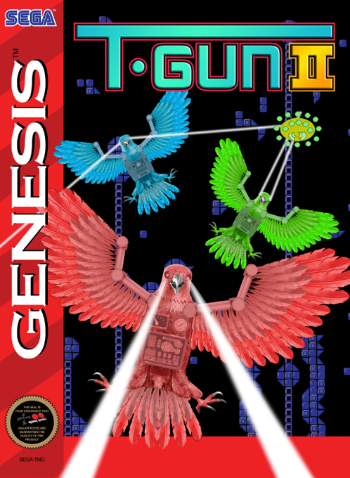 2016 SEGA Genesis / Mega Drive “PAPI COMMANDO” WaterMelon Games - Bits  Edition
