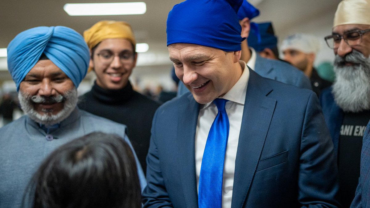 PierrePoilievre's tweet photo. Happy Gurpurab from Ottawa as we celebrate the legacy and the universal teachings of Guru Nanak Dev Ji! 

May today be a time of great joy and spiritual fulfilment for all. https://t.co/jmpZYwy68R