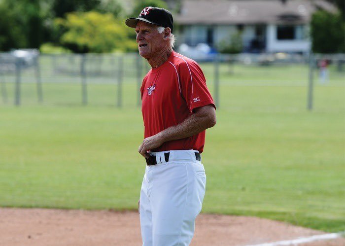 Happy 80th Birthday to North Shore Twins program director, Canadian Baseball Hall of Fame inductee, former Canadian JNT head coach and Canadian coaching legend John Haar