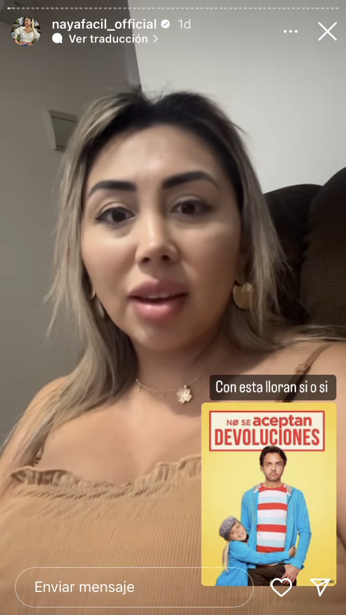 Not la naya criticando the whale e invitándonos a ver la real masterpiece que es no se aceptan devoluciones