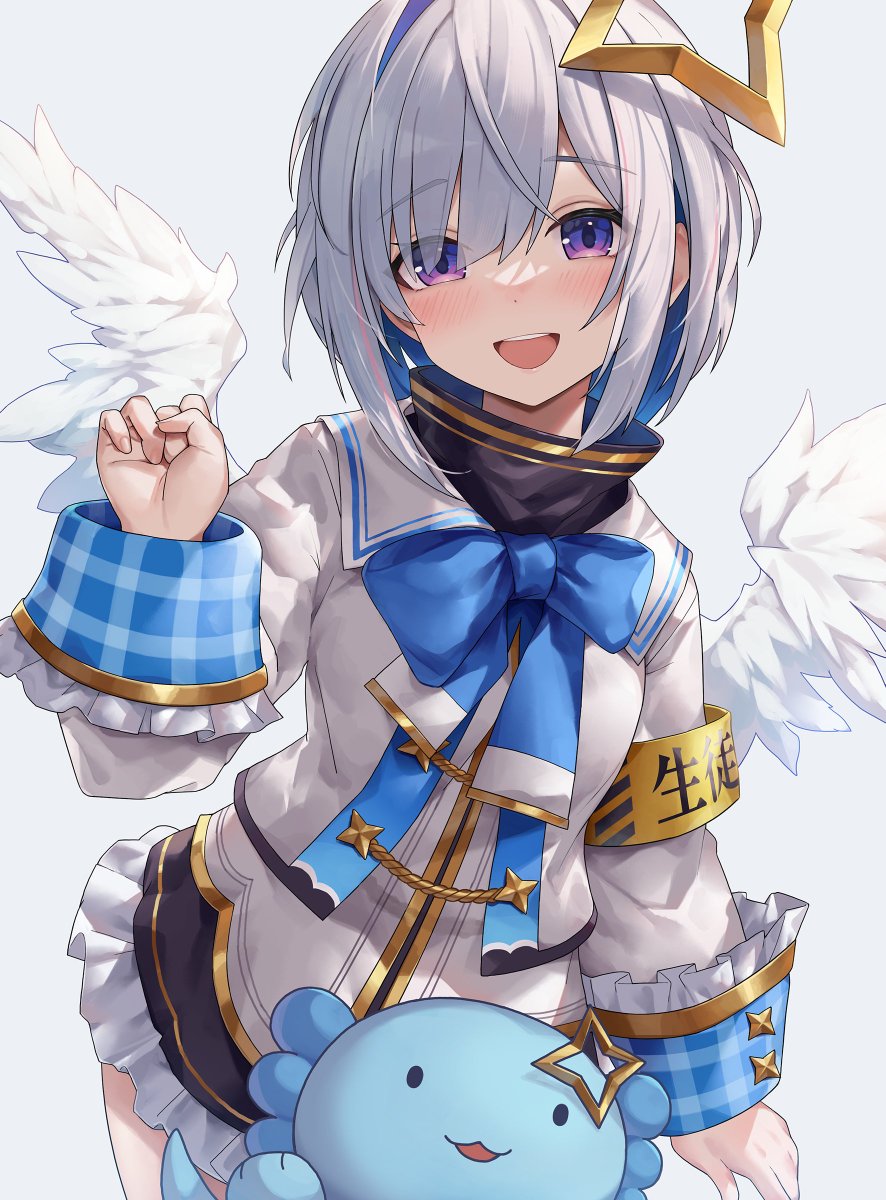 天音かなた ,天音かなた(通常) 「ぎゅっぎゅっ #かなたーと」|家具屋（KAGUYA）のイラスト