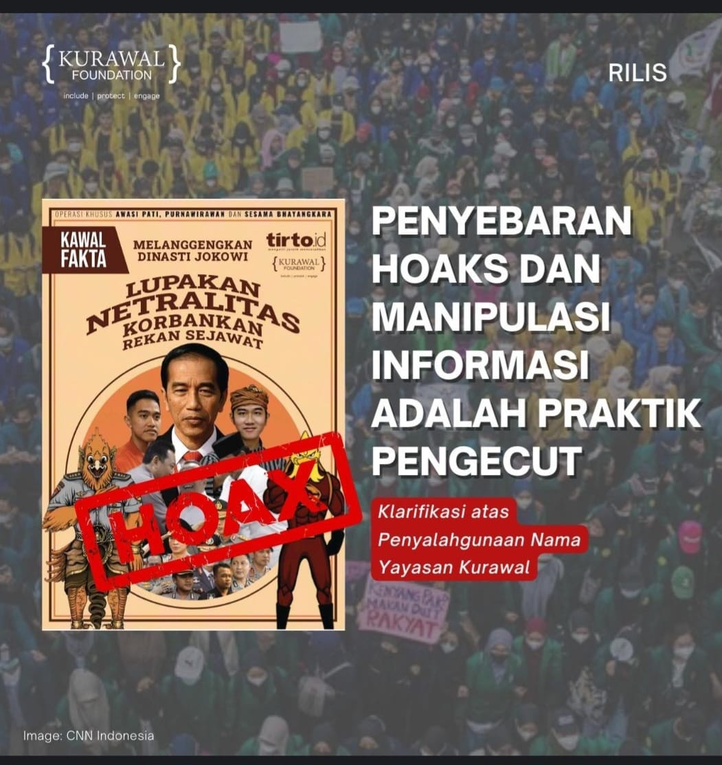 independenid's tweet photo. Beredar ebook ttg ketidaknetralan polisi dgn dukung salah satu pasangan capres. Ebook ini hoaks krn catut nama https://t.co/SNHb1itT4j dan Yayasan Kurawal #polisiindonesia #cekfakta   https://t.co/S4QpNjIyOn https://t.co/iPHtlKQp59