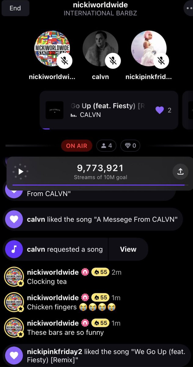 EXECUTIVEXMEDIA's tweet photo. #TWITTERFINGERZ OUT NOW WORLDWIDE!
π : https://t.co/bEZ3MkOYYi
Now playing 'We Go Up' (Remix) by .@calvnofficial, .@Lisarada1 & .@NICKIMINAJ
Cohosts: CALVN x .@mtvnicki19 x .@Lisarada1
π : https://t.co/QwyjOe3FmO
#GoodVibesCrew #BarbzProductions #NickiMinaj #Dojnika #Kittenz #Barbz #PinkFriday2 #PinkFriday2Tour #PinkFriday2Perfume