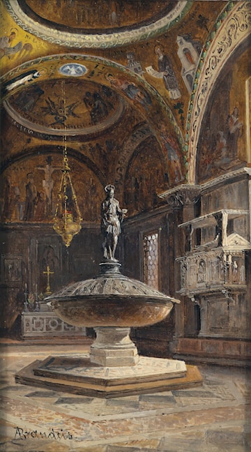 'l battistero di S. Marco Venezia'
{1910}
By ~ Antonietta Brandeis