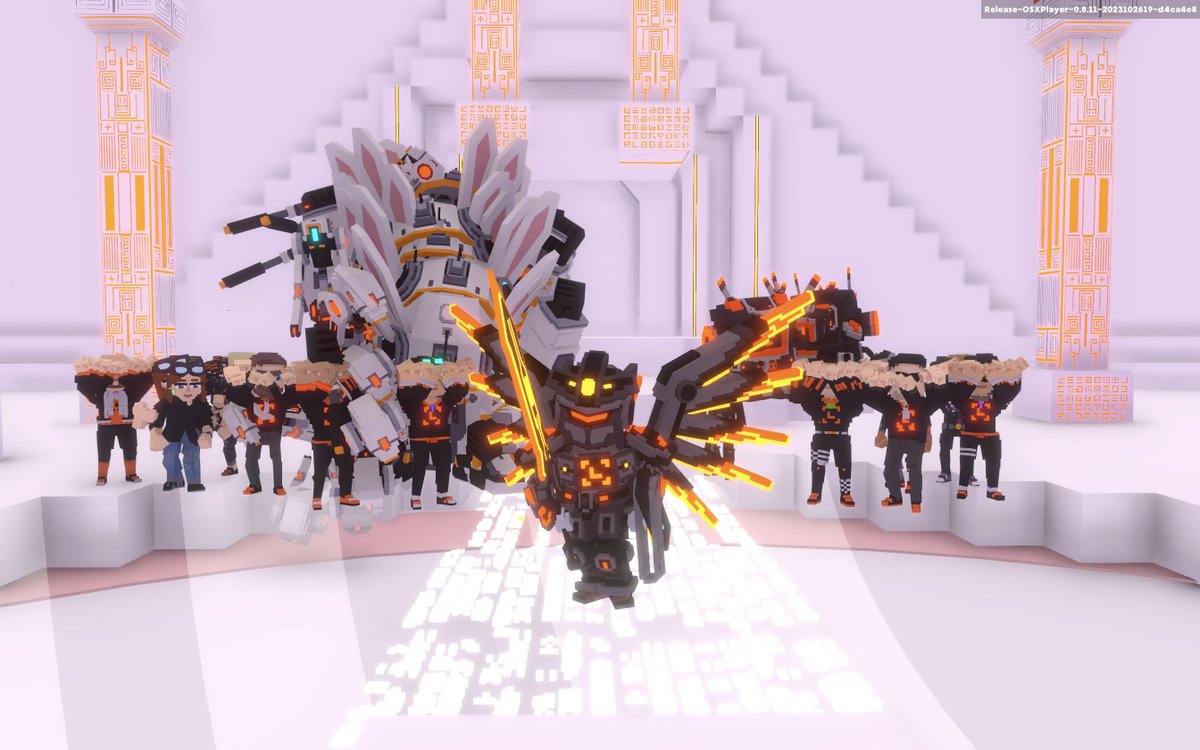 attachot_k's tweet photo. @Ledger @TheSandboxGame I took pictures with the entire team. In a way that's definitely unique π #ledgerplex https://t.co/K5BF5a7Snu