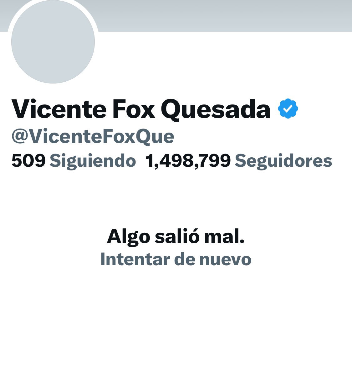 Exijo a ⁦@elonmusk⁩ la reactivación de la cuenta de Vicente Fox. Debe seguir diciendo estupideces para que ⁦@XochitlGalvez⁩ se hunda en el tercer lugar y pierdan el registro PRI, PAN y PRD. Retuit si apoyas