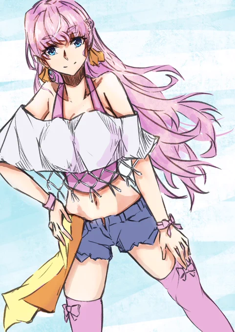 結構遡りつつシェリル  #いいニーハイの日 