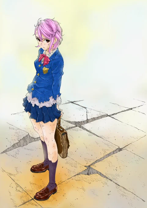 作品が好きで個人的にイラスト描いてみました。 アニメで観れるの楽しみです!!! #ダンダダン