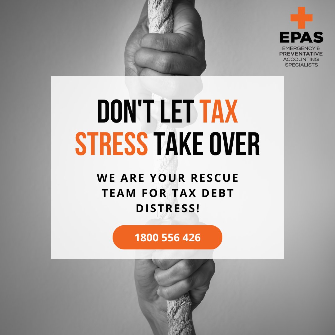 Feeling   the heat of tax debt?

Dial   the EPAS Tax Debt Hotline for a strategic approach. Our experts are ready to   turn up the financial relief. ☎️

📞 1800   556 426
💻 emergencyaccounting.com.au

#taxdebthelp   #financialsupport #emergencyaccountant #financialexpertise