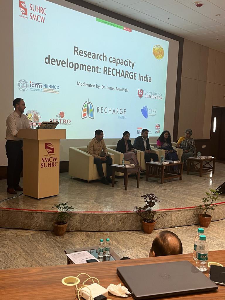 Global_RECHARGE's tweet photo. Great discussions moderated by @JamesManifield_ with all RECHARGE India teams regarding research capacity development which covered:

🇮🇳 @IPCRG teach the teacher for #pulmonaryrehabilitation

🇮🇳 Importance of PPI and qualitative research https://t.co/KF2xtI7Xz6