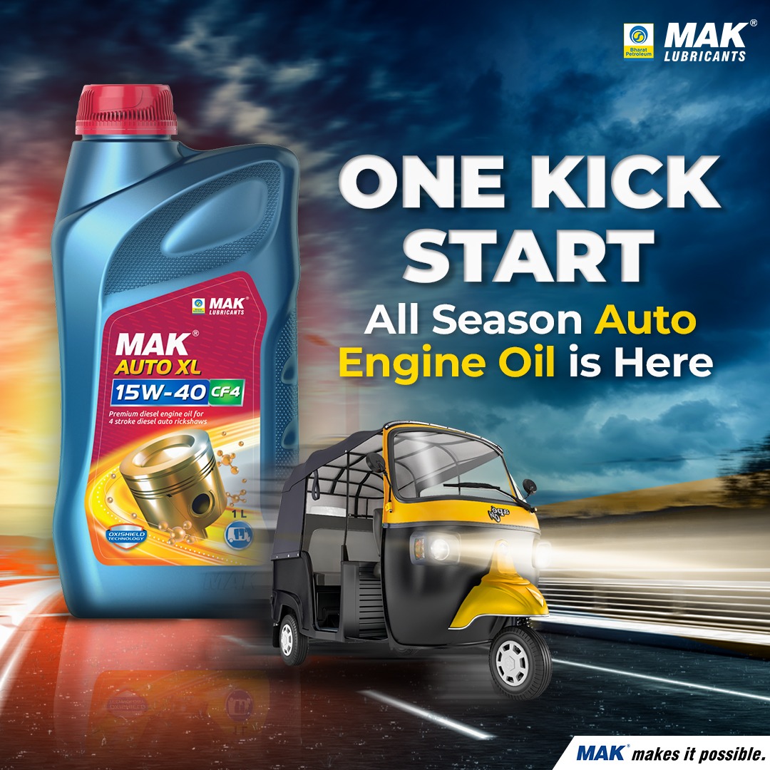 BPCLimited's tweet photo. MAK Auto XL: Elevate your engine's life, peak performance and a swift start in any season. Unleash the champion oil for your ride!

#BPCL #MAKAutoXL #PeakPerformanceOil #ChampionOil https://t.co/28VHvIeT1V