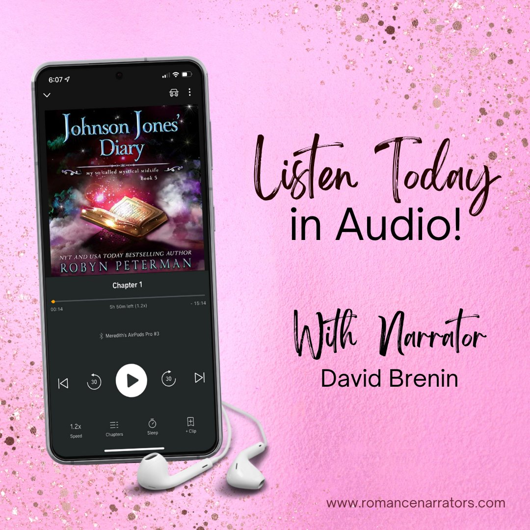 Get ready for one wild and hilarious ride-adventure, mistaken identities, love, fashion, belly laughs and a happily ever after. From author Robyn Peterman, listen to Johnson Jones' Diary. Book 5 in The My So-Called Mystical Midlife Series is narrated by our member David Brenin.