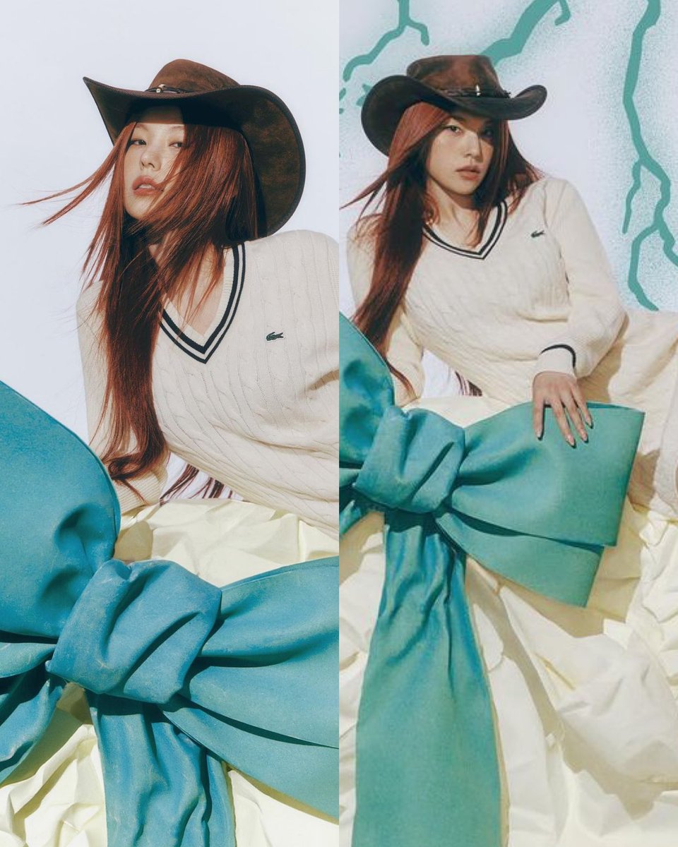 YEJI IN A COWBOY HAT IS THE MOMENT!! WHAT A MODEL MATERIAL WOW 
 
 @wkorea × @Lacoste
#W_Fashion #W_DigitalCover 
#예지 #YEJI @ITZYofficial