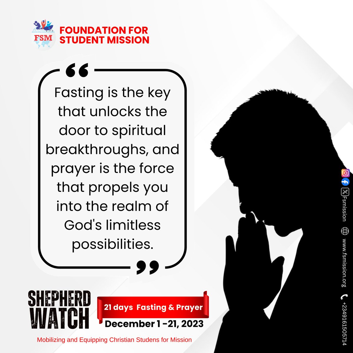 OfficialFSM_SMC's tweet photo. Are you ready?
God is ready!

The Shepherd watch starts on Friday.
 🔥🔥🔥

#shepherdwatch
#sw23
#unstoppable 
#fsmission https://t.co/h4uixpNIVR