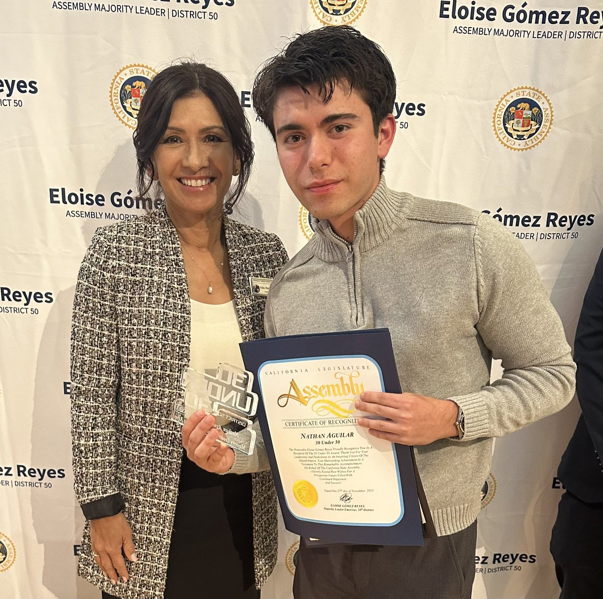 FUSD_Supt's tweet photo. Congratulations to NATHAN AGUILAR, 2023 grad from @ABMillerHS who is a recipient of the “30 Under 30” from Assembly member @EGReyesCA
Graduated with his diploma AND his private pilot license…credit to his dedication and the CTE Aviation pathway. #propellingforward https://t.co/f3OV6qUn2W