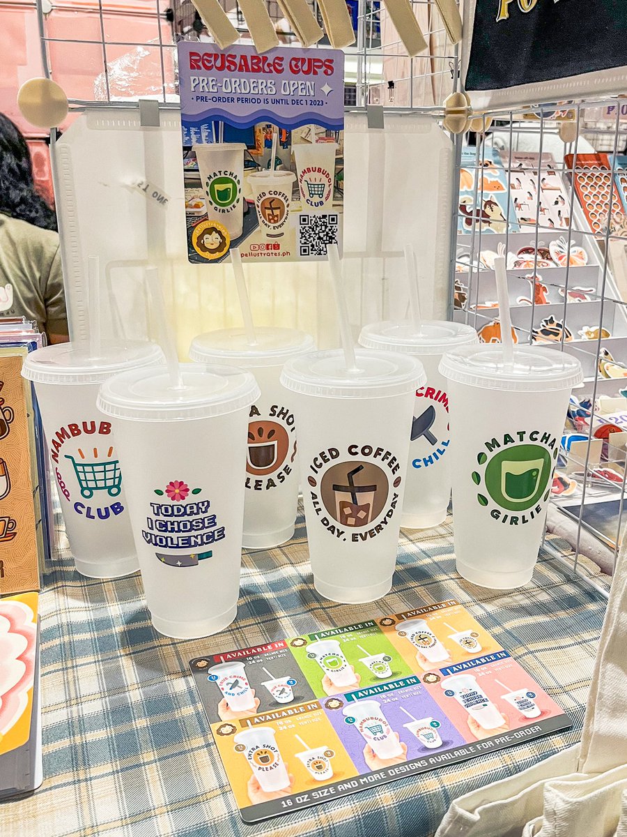 jpellustrates's tweet photo. irl photos for the 16 oz and 24 oz sizes ✨

got so excited to use my own cup and put iced viet coffee hnggggggh

🛒 https://t.co/ocRbQLL47C

#artph #preorderopen #paskomiket https://t.co/A1twUOcdmV