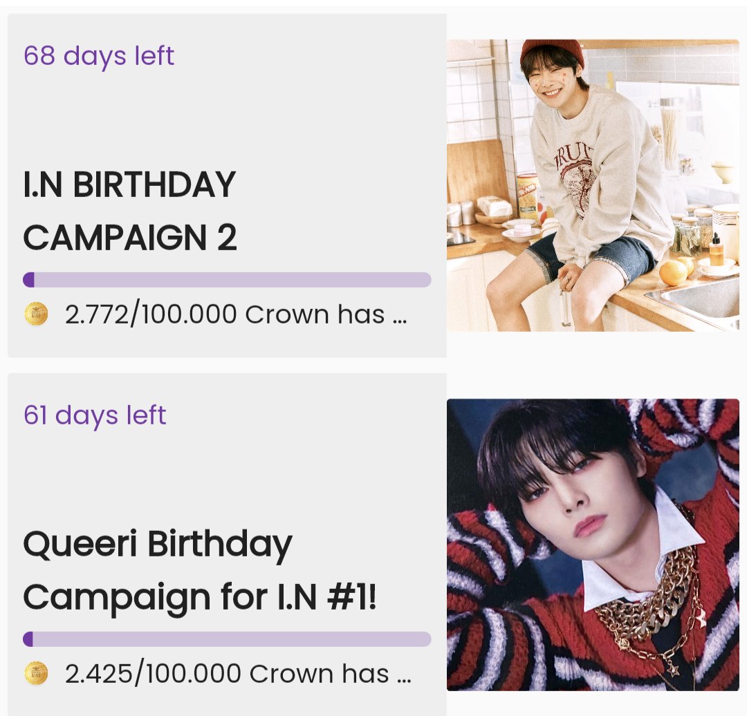 ❣️❣️❣️QUEERI BDAY CAMPAIGN FOR I.N❣️❣️❣️

‼️UPDATED DATES‼️
THERE ARE TWO CAMPAIGNS 

Fundraising starts NOW!

ENDS: Jan 31, 2024
DISPLAYED: Feb 5-11 + 12-18, 2024
WHERE: Jogja City Mall, IND

🔗rb.gy/ckcdti
🔗rb.gy/7k0usg

Tutorial:rb.gy/fo453p