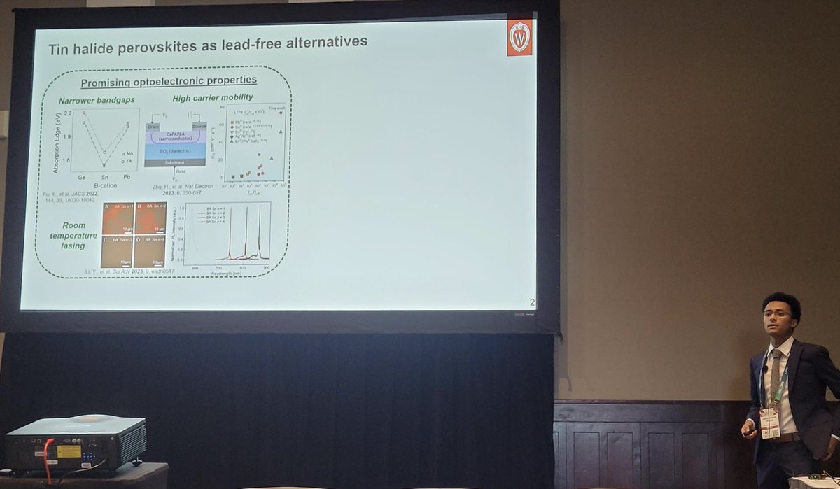 SongJin_Chem's tweet photo. @CTTriggs @SongJin_group @Materials_MRS Chris’ @CTTriggs first MRS meeting talk at #F23MRS was a smashing success! 👏🏻 https://t.co/j6NAJPYXhd