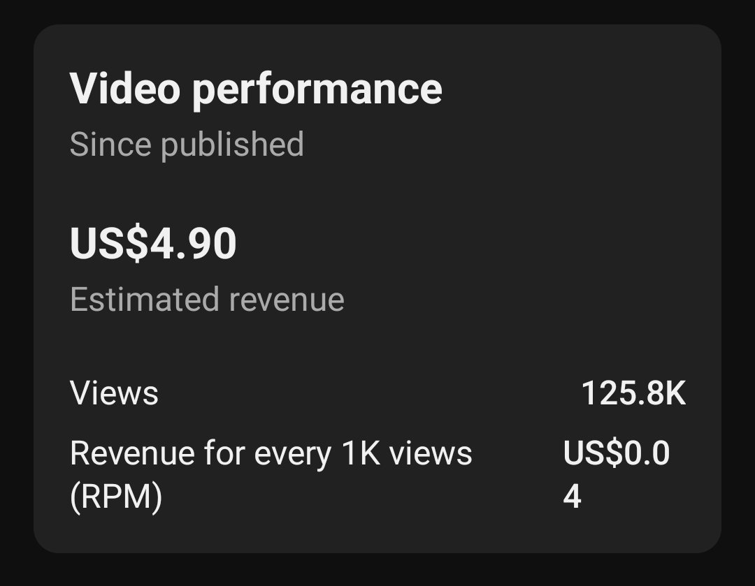 PTV_Voice's tweet photo. @TeamYouTube 
Hi youtube team 
I started regular work on my channel and as soon as my first video went viral my RPM is down a lot earlier RPM was $0.24 but now RPM is $0.04 please let me know about it And solve my problem hope my problem will be solved
https://t.co/m2OhMccEtu https://t.co/Wv4DbAX9Wk