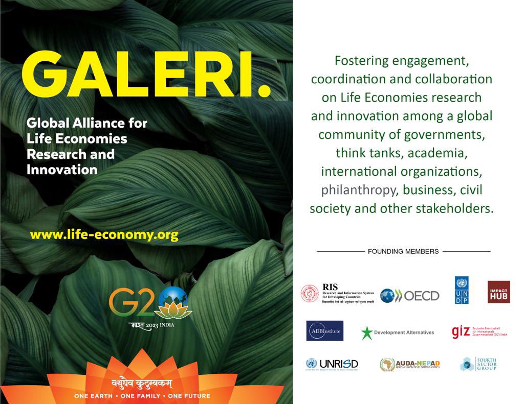 amitabhk87's tweet photo. From principles to action as India’s G20 Presidency holds First Global Summit on #LIFE Economy in Delhi &amp; launch of #GALERI uniting researchers, innovators &amp; practitioners to create a new paradigm #G20 #G20India https://t.co/OLRFOwfjHN https://t.co/74JoRGx9c9