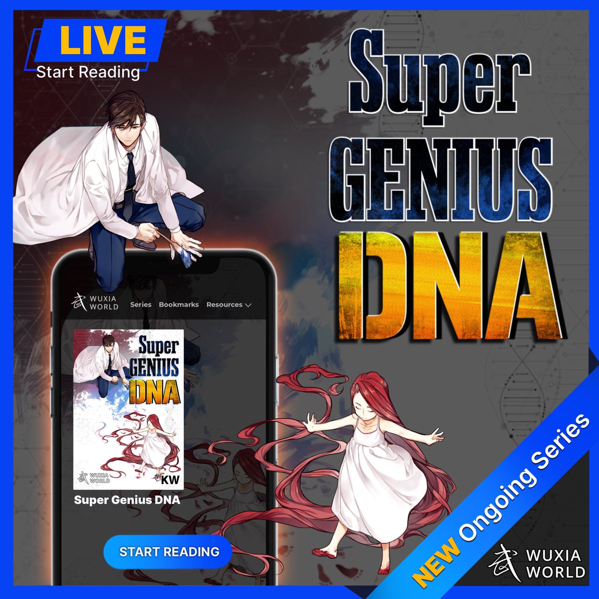 Wuxiaworld_Ltd's tweet photo. 🔬 Embark on a genetic odyssey with "Super Genius DNA" on Wuxiaworld!
➡️ Read it here: https://t.co/CSwMVUJ9tz

Unveil the tale of the first-ever Player of Life, deciphering the secrets of flu viruses and cultivating embryonic stem cells...

#series #koreannovel #freeread #genius https://t.co/5TqiWNnDTS