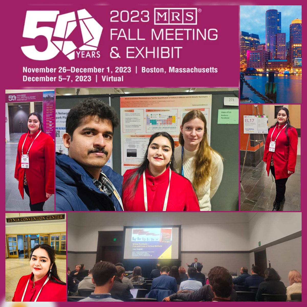 Excited to kick off #MRSFall2023 in Boston! 
Day 1 brought insightful keynotes, research talks, and poster presentations.  Let's connect and discuss science. Join me at MRS Fall 2023. See you there! 
<a href="/2dMxenes/">2D MXenes</a> #MaterialScience
<a href="/LifeAtPurdue/">Purdue University</a> 
@IUPUI