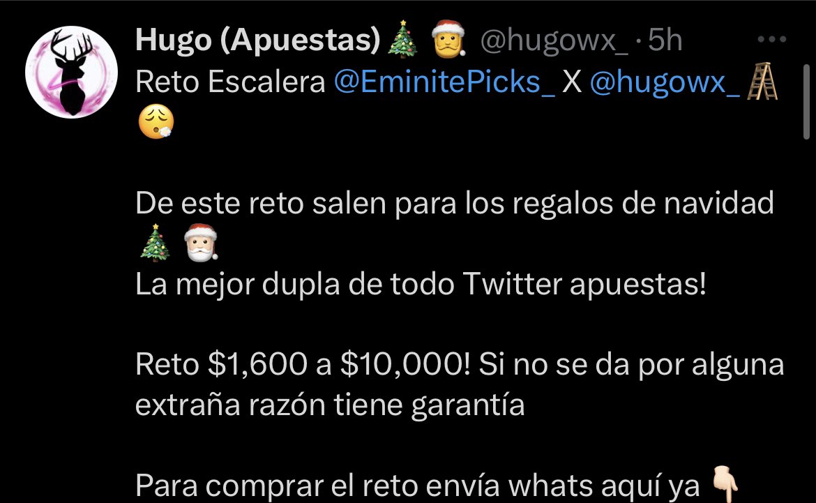 ¿Van a querer el reto escalera de <a href="/hugowx_/">Hugo (Apuestas)</a> y <a href="/EminitePicks_/">Eminite (Apuestas)</a>  totalmente gratis?

Se lo compartiré gratis a todos los que dejen su  compartir ♻️ y me gusta ❤️ en esta publicación para que lo suelte. 🍀