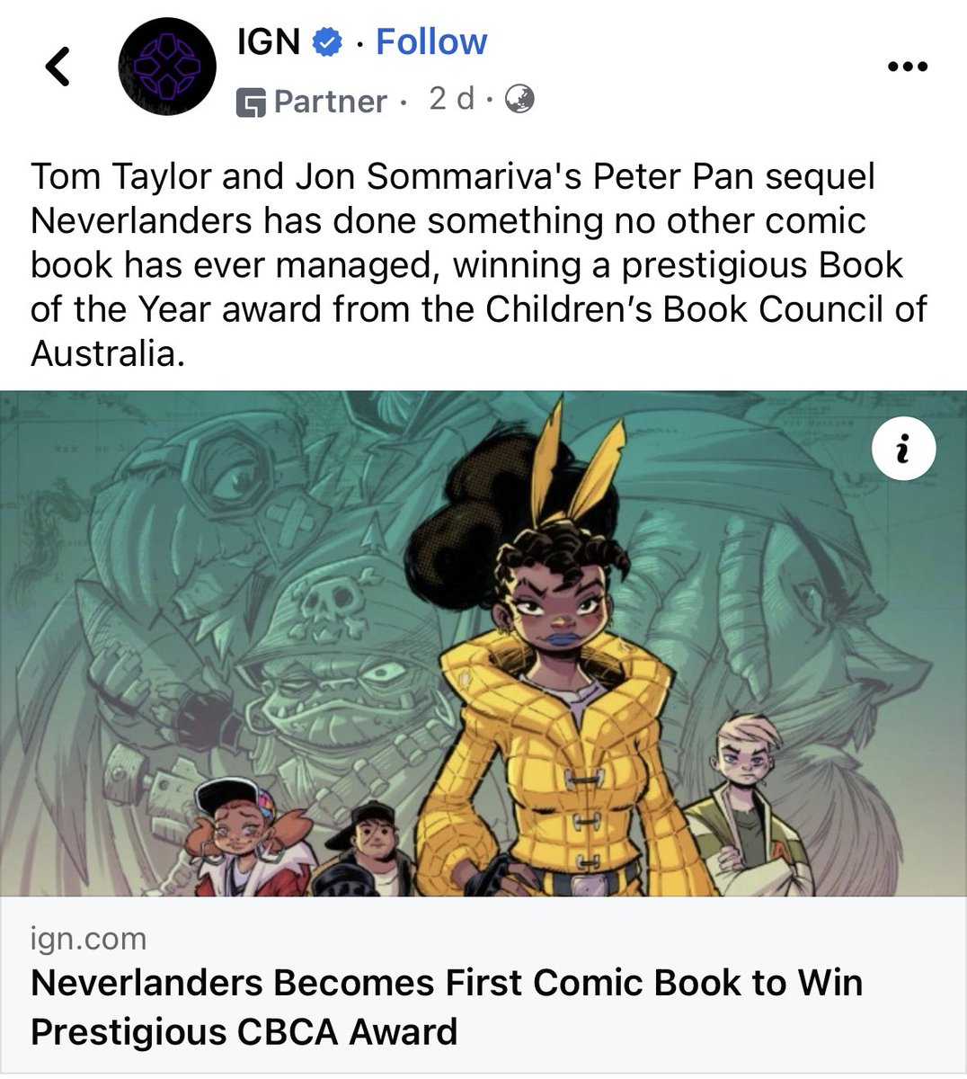TomTaylorMade's tweet photo. #Neverlanders 2 is fast becoming one of my absolute favorites.
Can’t wait for you all to read @JonSommariva and my sequel to the Children’s Book the Year.
The next adventure for General Tinkerbell and the Lost Ones is huge. https://t.co/MaOAAtDIMM