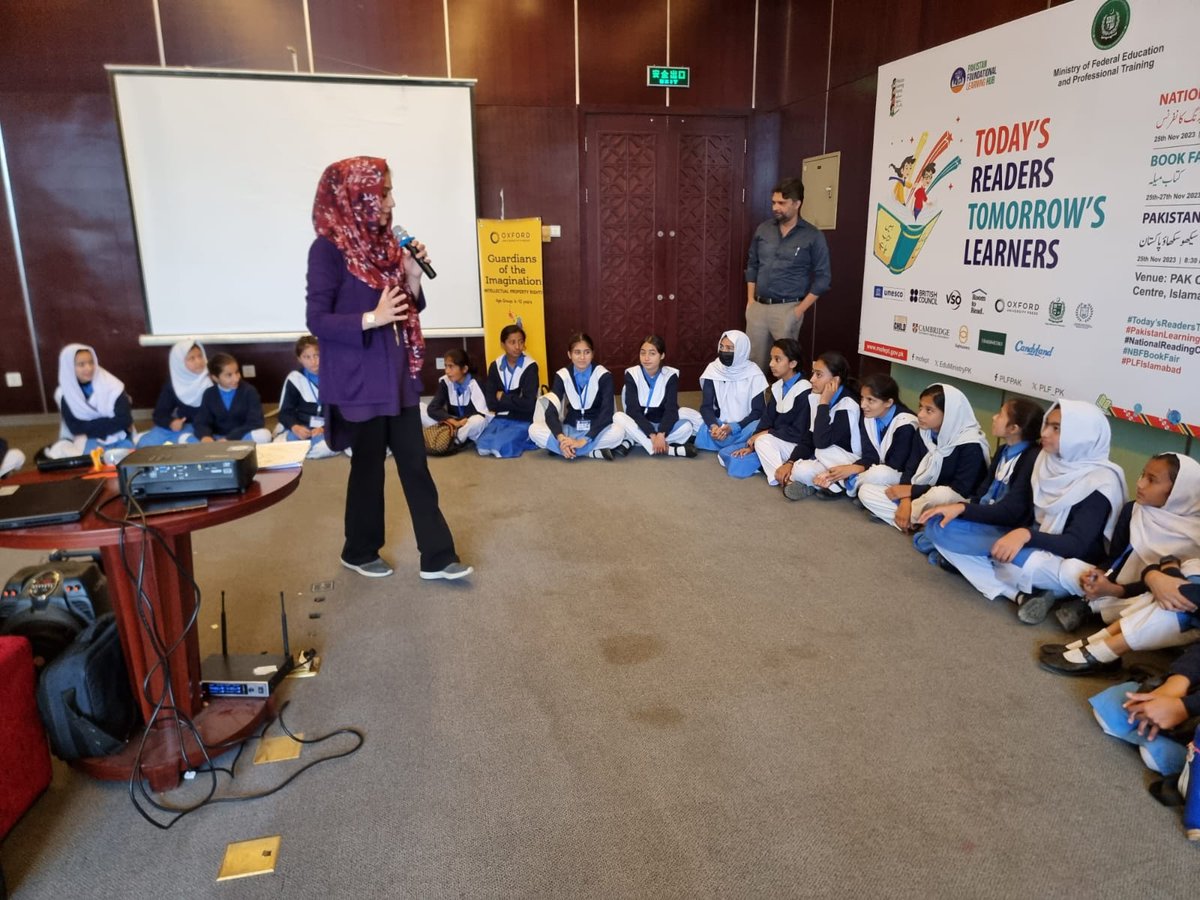 OUPPakistan's tweet image. Catch a glimpse of the diverse interactive sessions presented by Oxford University Press Pakistan at the Pakistan Learning Festival in Islamabad, held at the Pak-China Friendship Centre from 25 to 27 November 2023.

@plf_pk #PakistanLearningMovement #PLF #PakistanLearningFestival