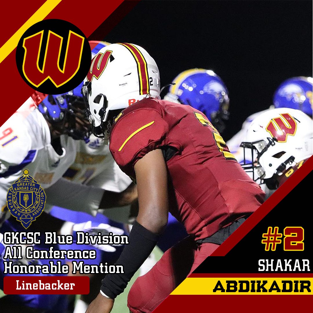 2023 GKCSC Blue Division All-Conference Honorable Mention Senior Linebacker Shakar Abdikadir (@ShakarAbdikadir)