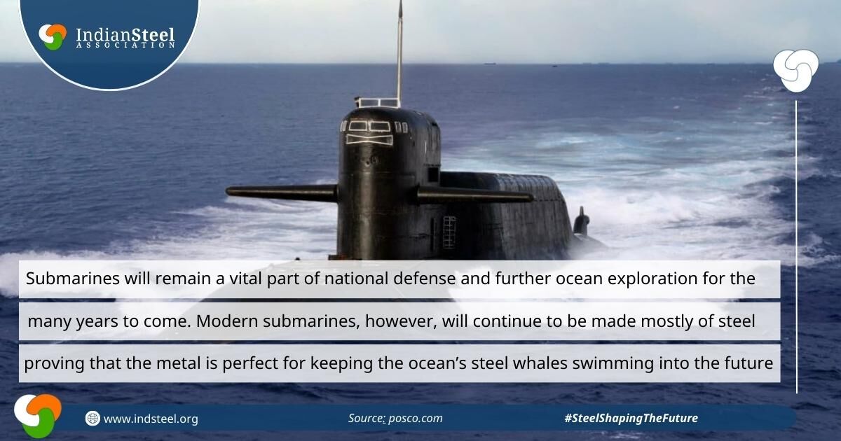 steel_indian's tweet photo. As we explore the wonders of maritime innovation, it’s crystal clear that steel remains unmatched when it comes to withstanding
extreme pressures and navigating underwater
depths. 🌊⚓#SteelinDefence https://t.co/xd1TvlLlXf