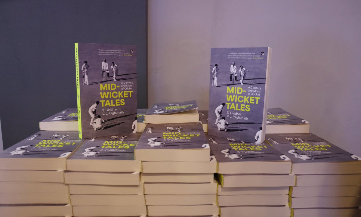 MidWicketTales's tweet photo. Was a privilege to participate in the cricket panel discussion. Very touched that @Right_Horizons gifted each of their guests a copy of our recently released book, "Mid-wicket Tales: A century and More of Cricket" to celebrate their 20th anniversary. @speakingtiger14 #cricket https://t.co/6WxUIBWaTI
