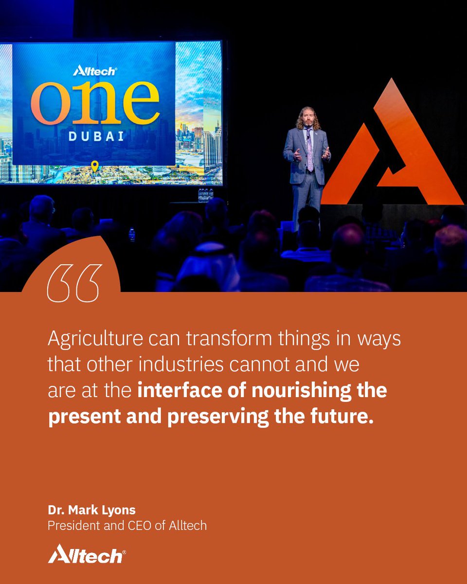 Alltech's tweet photo. As we approach day two of the #AlltechONE World Tour stop in Dubai, let's pause to reflect on a few highlights from day ONE. https://t.co/dCaLB6ItuB