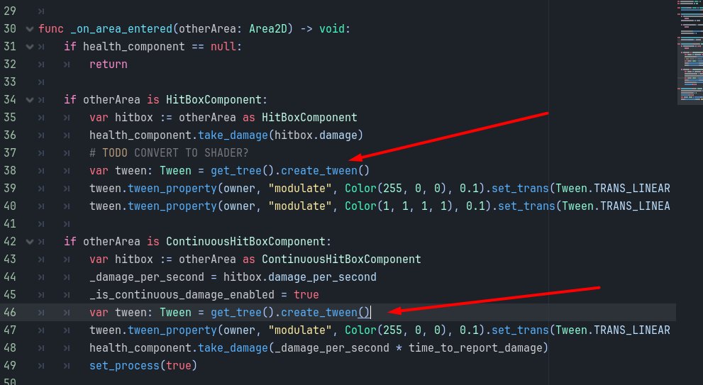 saulmaos's tweet photo. In this example i moved the creation of Tween out of if-else block so i could reuse the same but Godot didn't like. To solve it i just need to move it back to if-else block like this https://t.co/6rKuXhJUg2