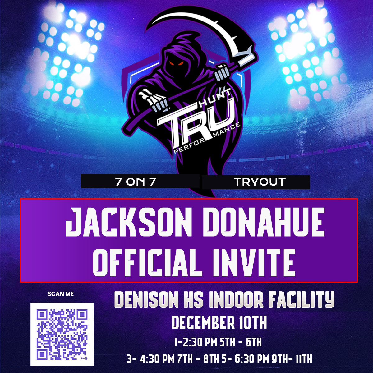 JacksonD0904's tweet photo. Thank you for the invite and opportunity to tryout for the team!!
@TRUHuntPerform @JayEarp88 @WGHSFootball @coachtallison https://t.co/xv1vIxYvEZ