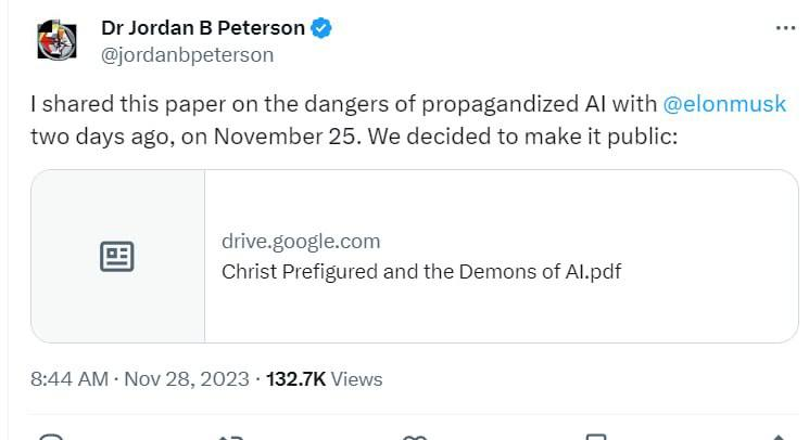 Pizonchad's tweet photo. #Crypto #ETH #Memes
(ETH) PropAI
Gambles Channel 🎲

The Dangers of Propagandized AI. Front Running possible Elon's Tweet since Peterson is on it. 43k, New launch. Dyor

LP burnt, renounced, 0/0

https://t.co/zICMBZR84W
https://t.co/Uz9ydwo4d6

https://t.co/GCoCPaXPyg https://t.co/m9Do7bIsVn