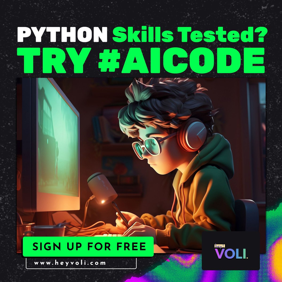 heyvoli's tweet image. 🌟 Revolutionize your Python coding journey with Heyvoli's AI Code feature! 🐍 Struggling with Python challenges? Describe your issue, set your requirements, and watch AI generate tailored solutions.
#Heyvoli #HeyvoliCoder #AICode #PythonCoding #CodingSolutions #CodeGeneration
