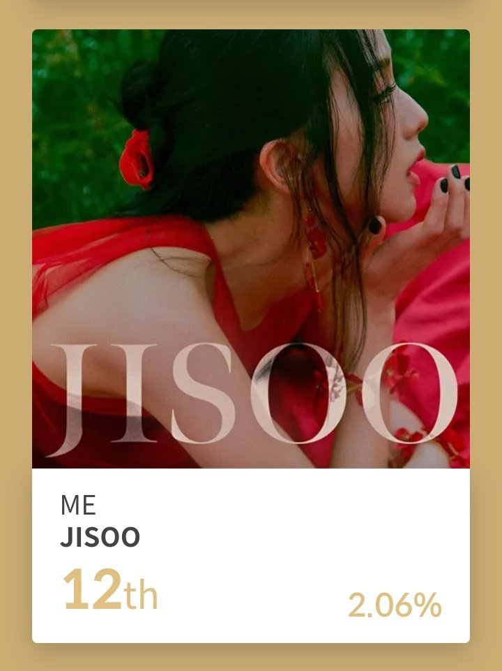 We request for you to check the overall ranking of #JISOO on The Best Award if there is an error. Base on her overall votes on all apps, it do not make sense.Atleast let us know how you computed this rank. @fanboost_Inc @SMA_korea