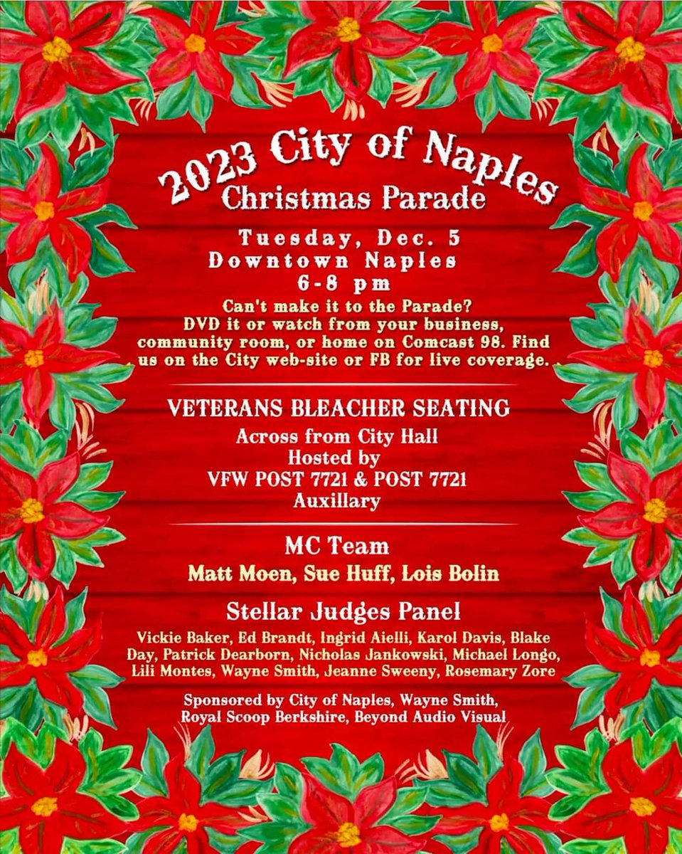 KaroleWithaK's tweet photo. #HereComesTheJudge - honored to be invited by @LoisBolin to join Judges including Wayne Smith, @Jeanneworld, Blake Day, Patrick Dearborn and Ed Brandt plus Emcees @ESueHuff and others at the #Naples Christmas Parade on Tuesday 12/5! #IShowUp  👀 🎄 🎅 🎁 😎 https://t.co/uoui1isvb3