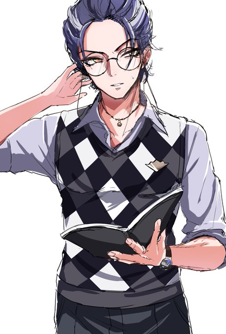 男性キャラの練習で盧笙先生描いた 