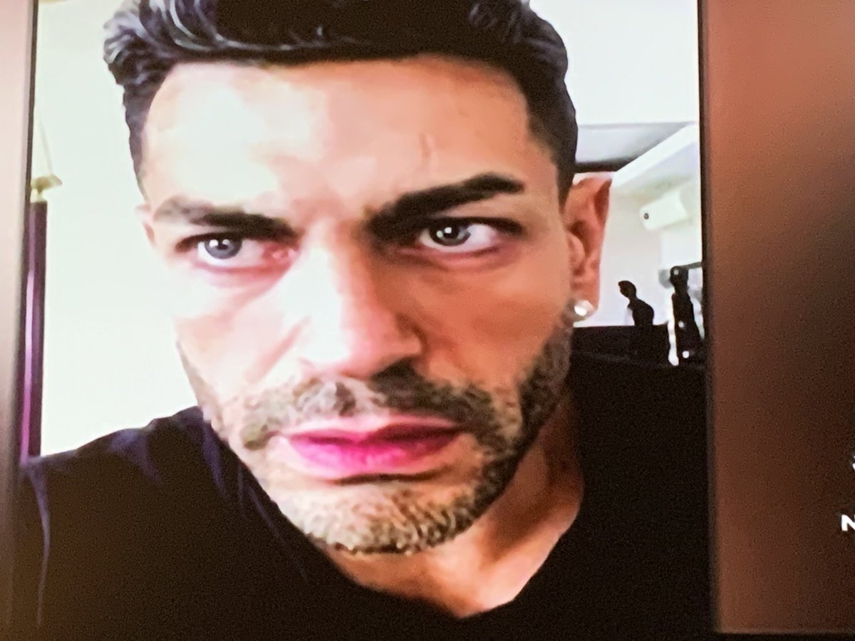 wordgrouch's tweet image. This just may be the funniest thing I’ve ever seen on #PillowTalk: #Sarper issuing his deep-voiced apology and almost everyone watching trying to imitate him! Oh, just quit it! 😂 #90DayFiance