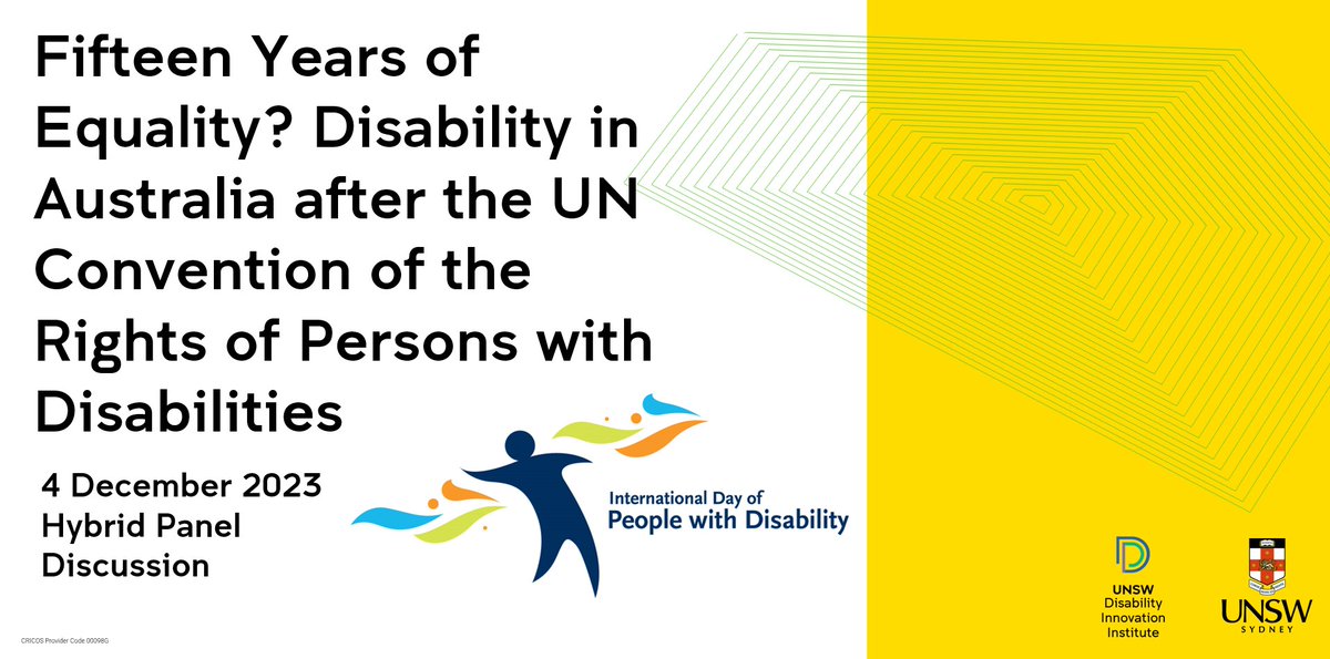 Join us as we mark International Day of People with Disability on 4 Dec 2023. Register now: events.humanitix.com/international-…